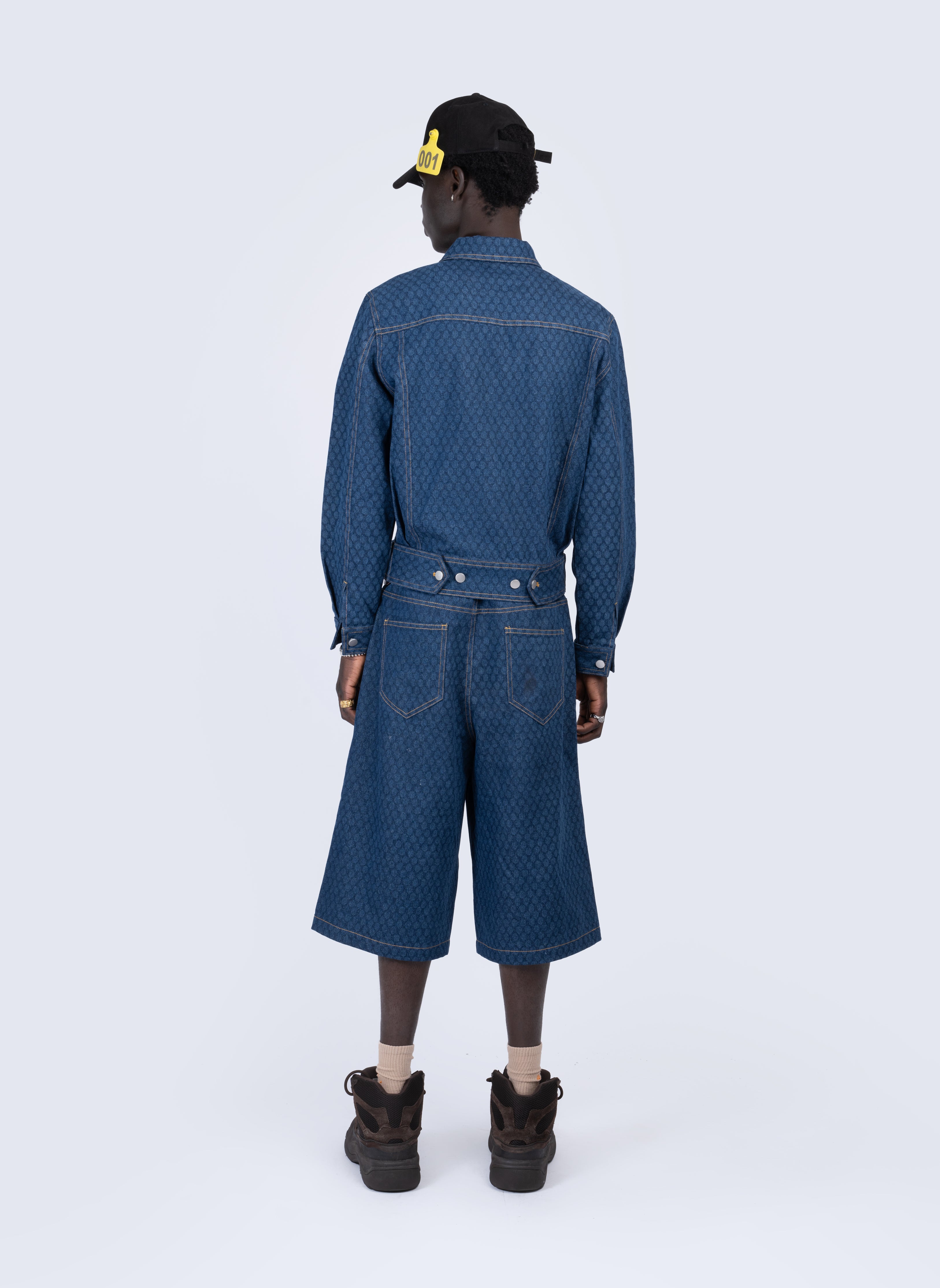 Short en Jean Monogramme Filet – ROUDE™