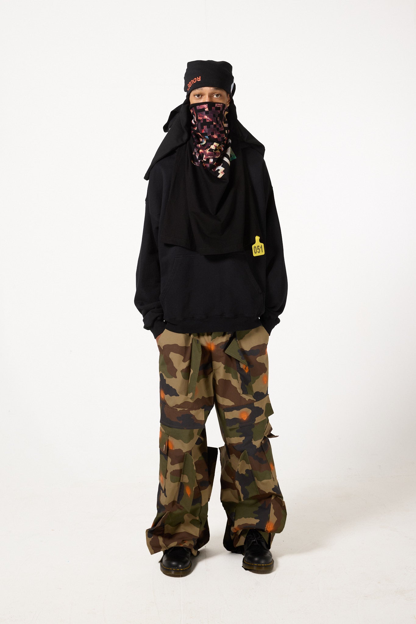 Hoodie noir à manches longues